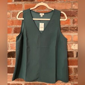 J. Crew Women's Green Sleeveless Top